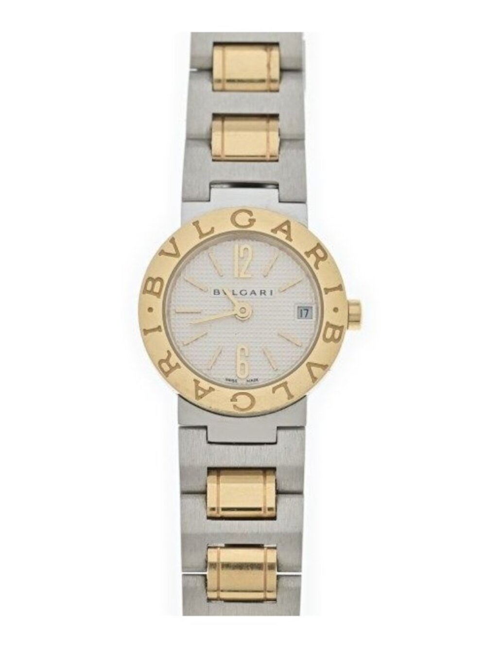 Bvlgari Bvlgari BB23SG Quartz Date Watch Stainless Steel 18K Yellow Gold
